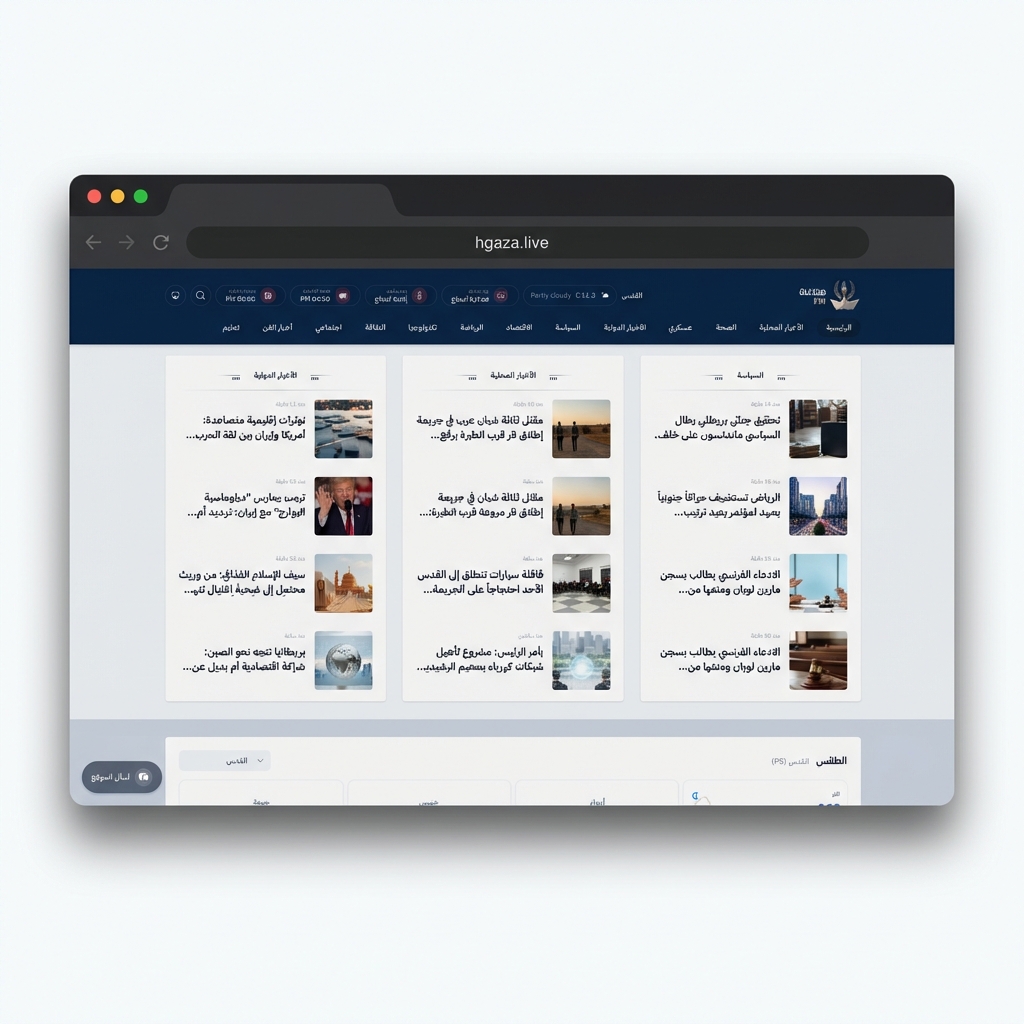 Article grid with multi-category content organization